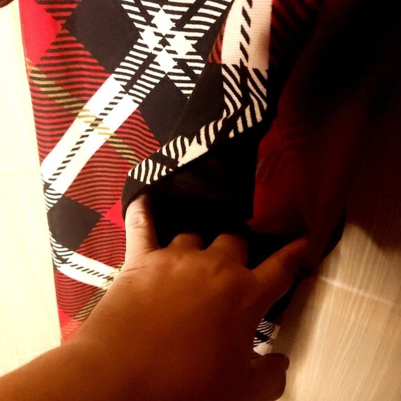 JH Womens New Plus Plaid Red Shift Dress - Picture 4 of 10